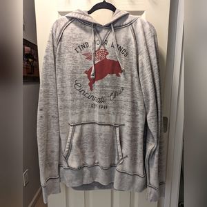 Vintage style lightweight hoodie